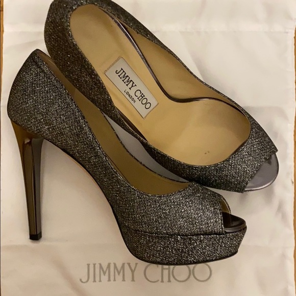 Jimmy choo silver heels - Picture 1 of 1
